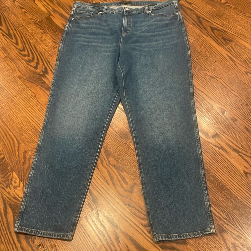 NWT Banana Republic Slouch Jeans 34 18 Tall sits on hip; relaxed through thigh